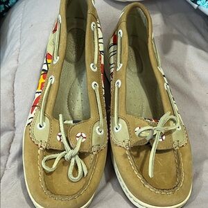 Sperry Tan and Multicolor Loafers